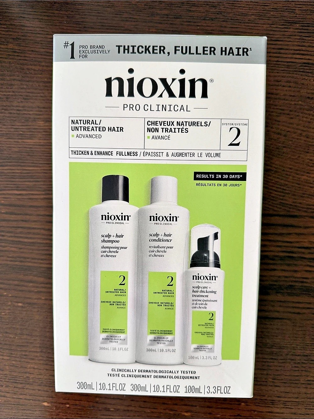 Nioxin Scalp + Hair Thickening System 2 Hair Thickening System Set NWT